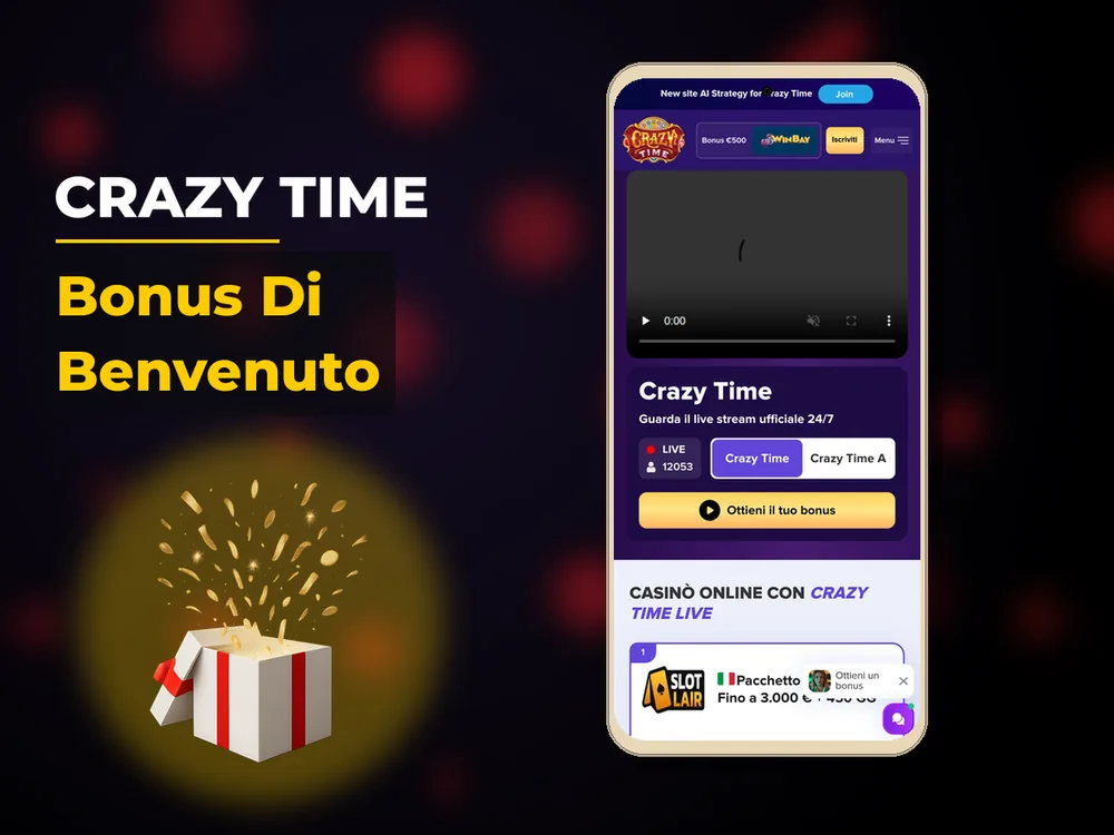 Crazy Time - Bonus Di Benvenuto
