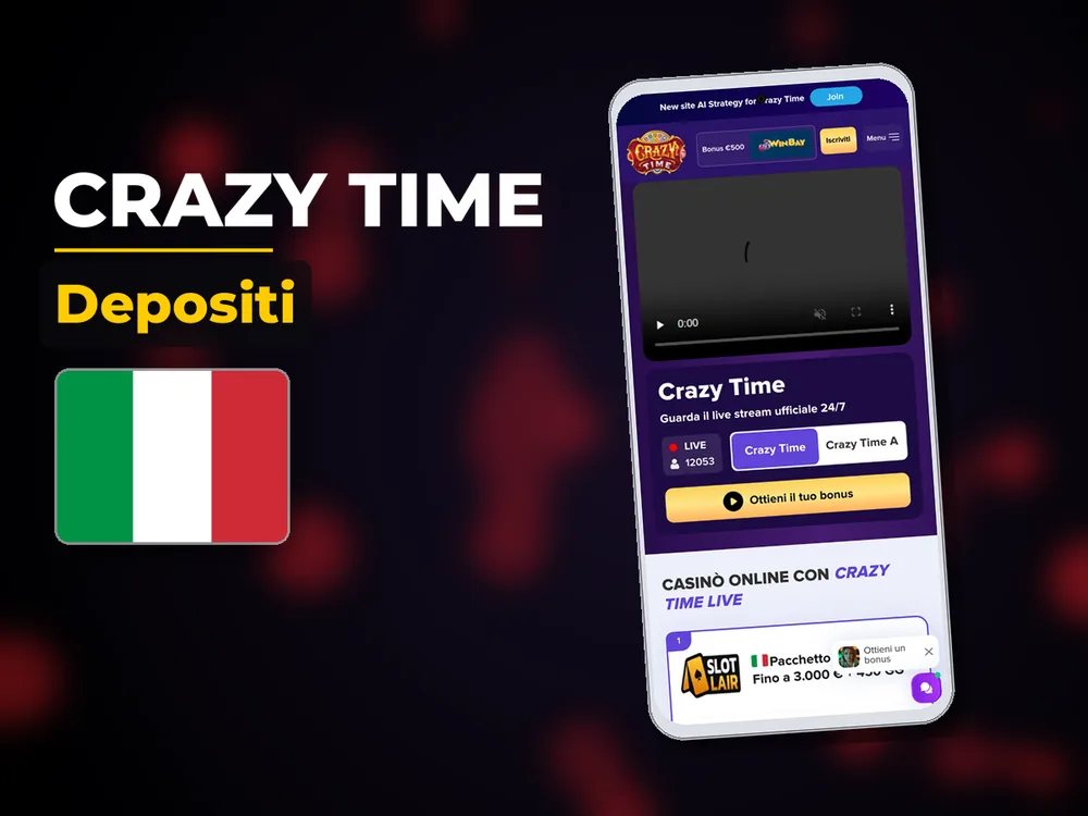 Crazy Time - Depositi