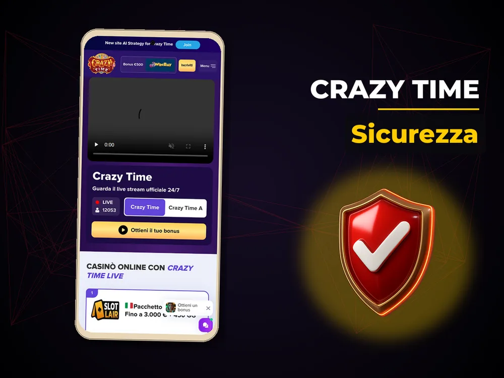 Crazy Time - Sicurezza