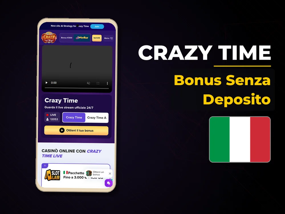 Crazy Time - Bonus Senza Deposito