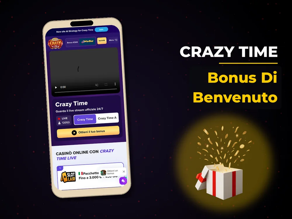 Crazy Time - Bonus Di Benvenuto