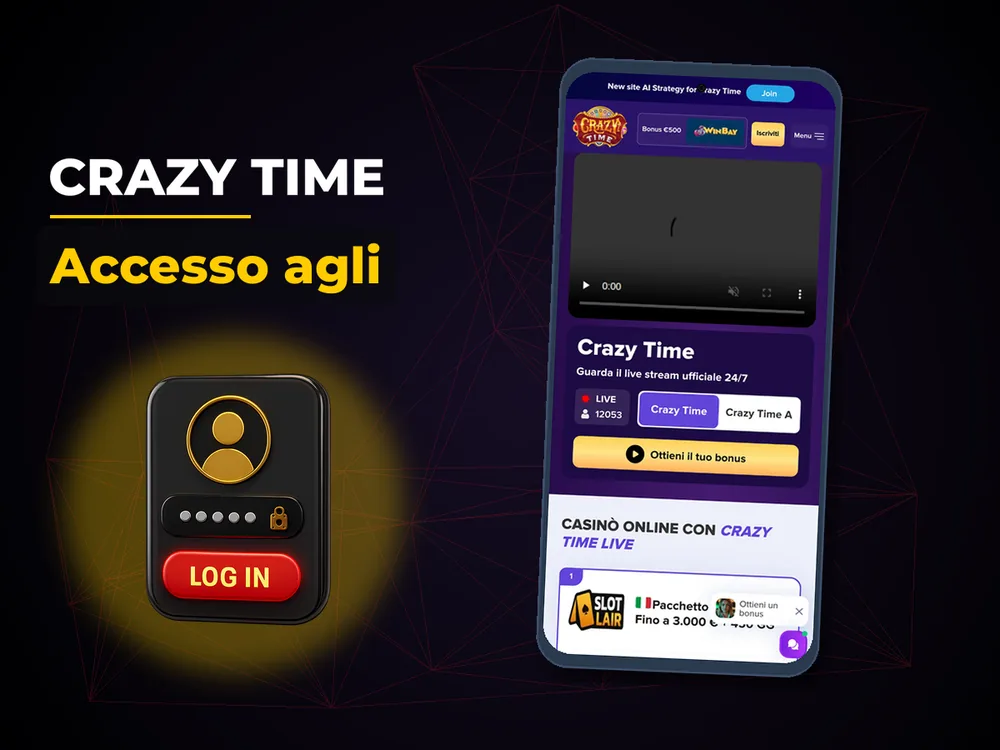 Crazy Time - Accesso agli