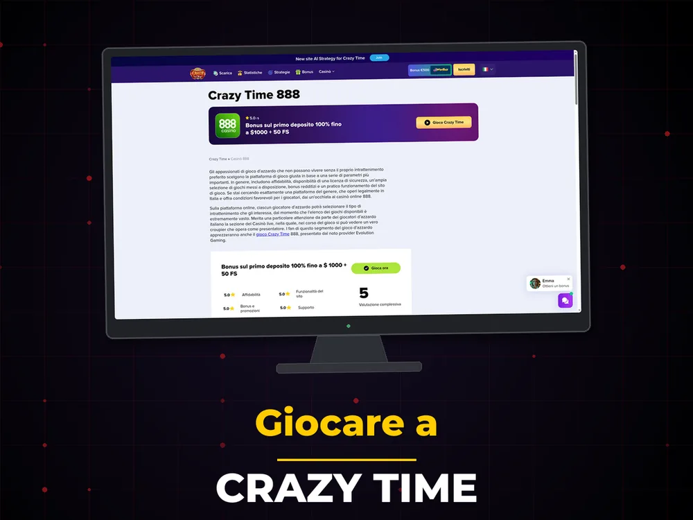 Crazy Time - Giocare a