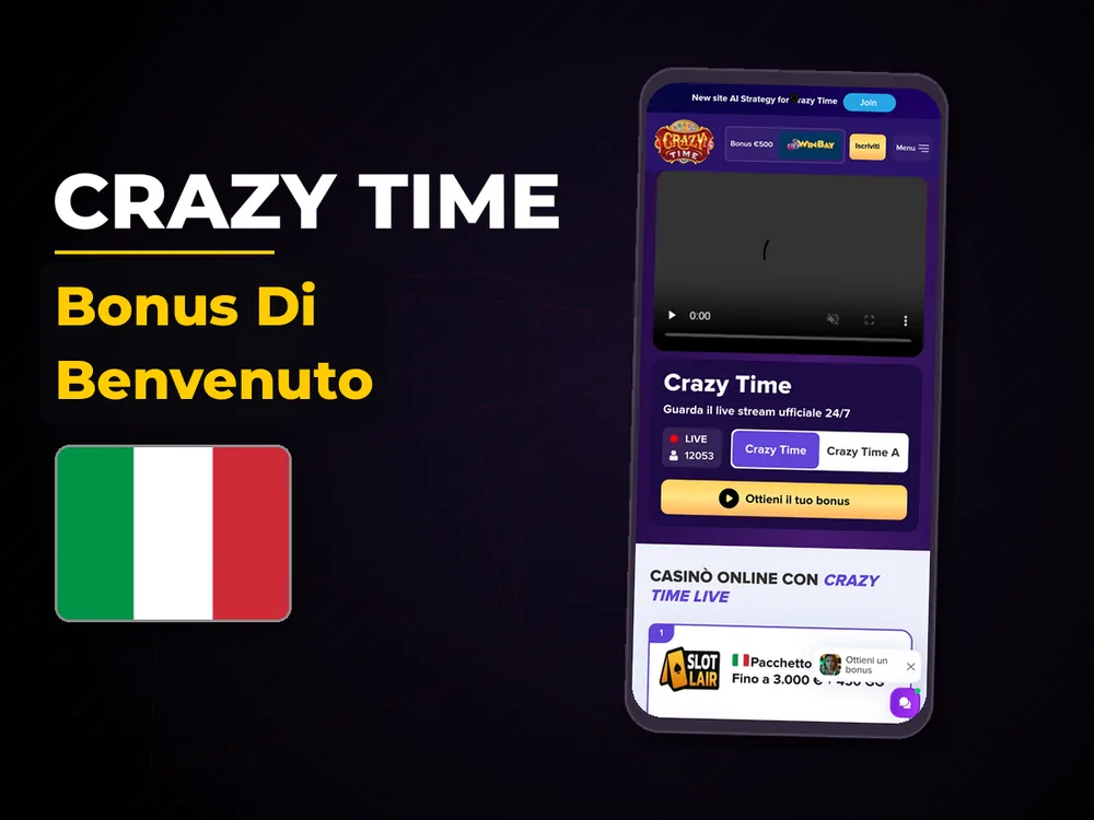 Crazy Time - Bonus Di Benvenuto