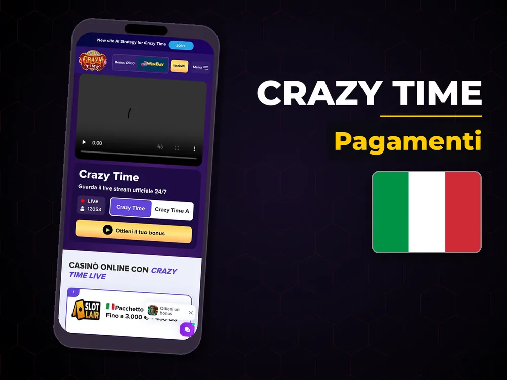 Crazy Time - Pagamenti