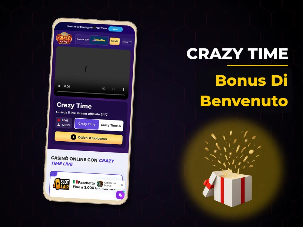 Crazy Time - Bonus Di Benvenuto