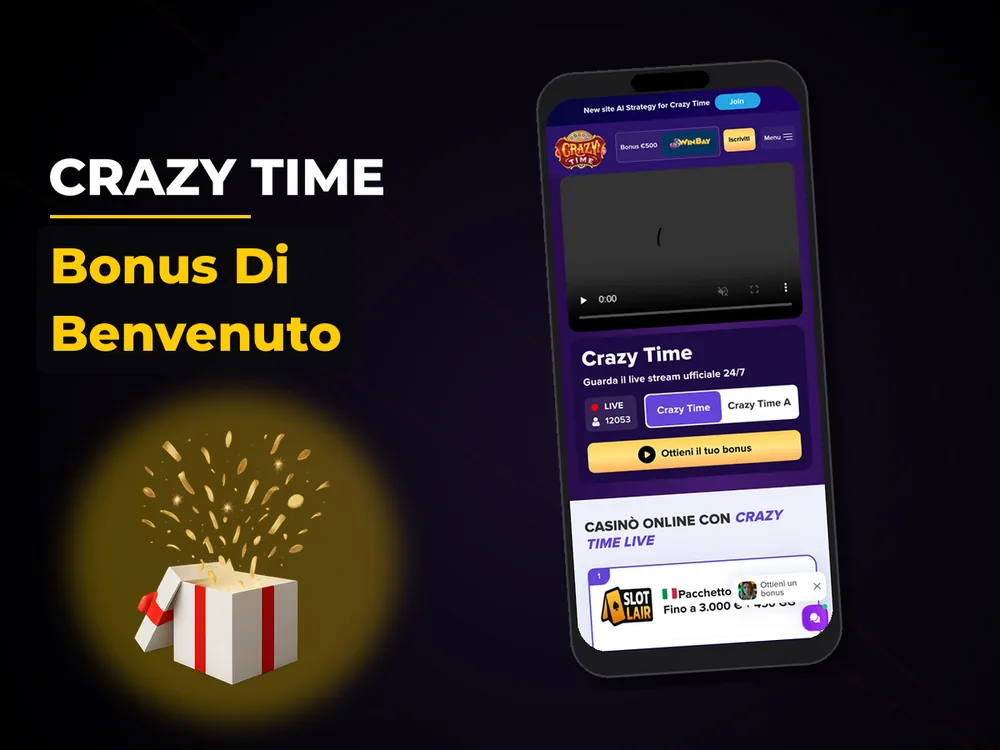 Crazy Time - Bonus Di Benvenuto
