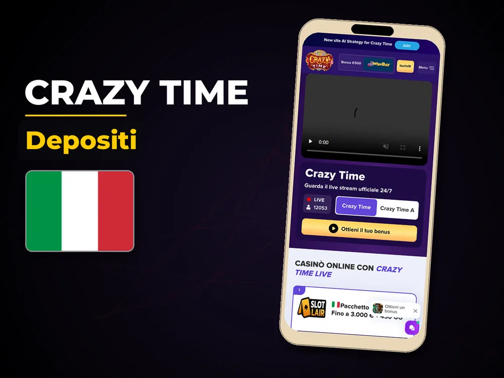 Crazy Time - Depositi