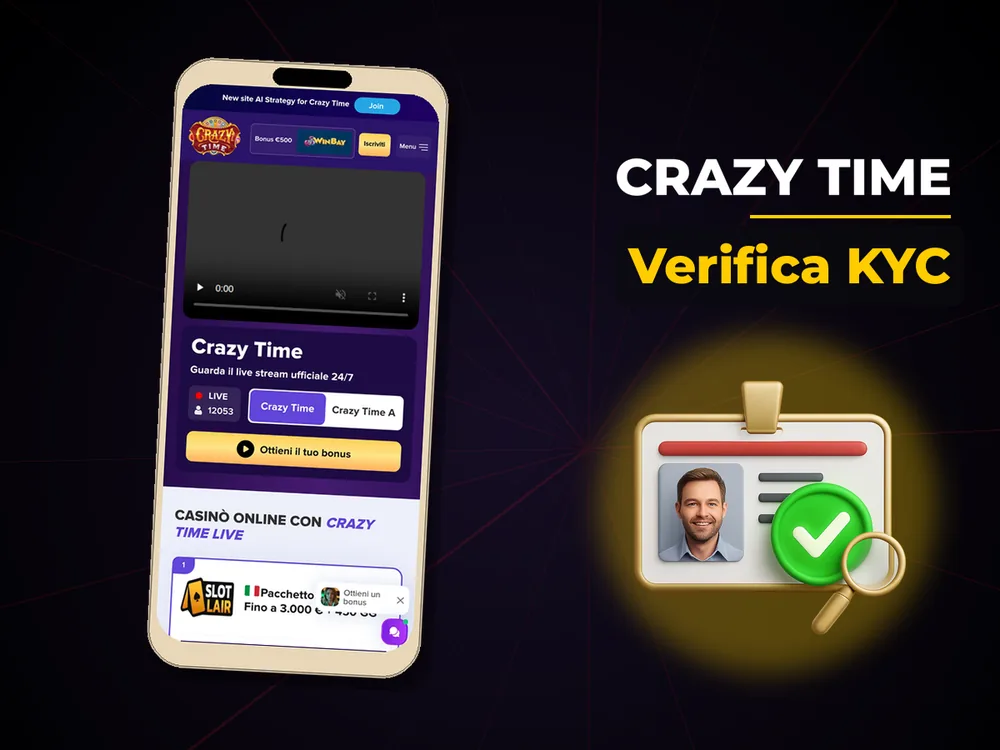 Crazy Time - Verifica KYC