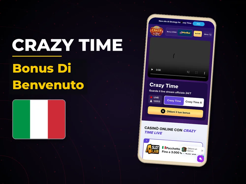 Crazy Time - Bonus Di Benvenuto