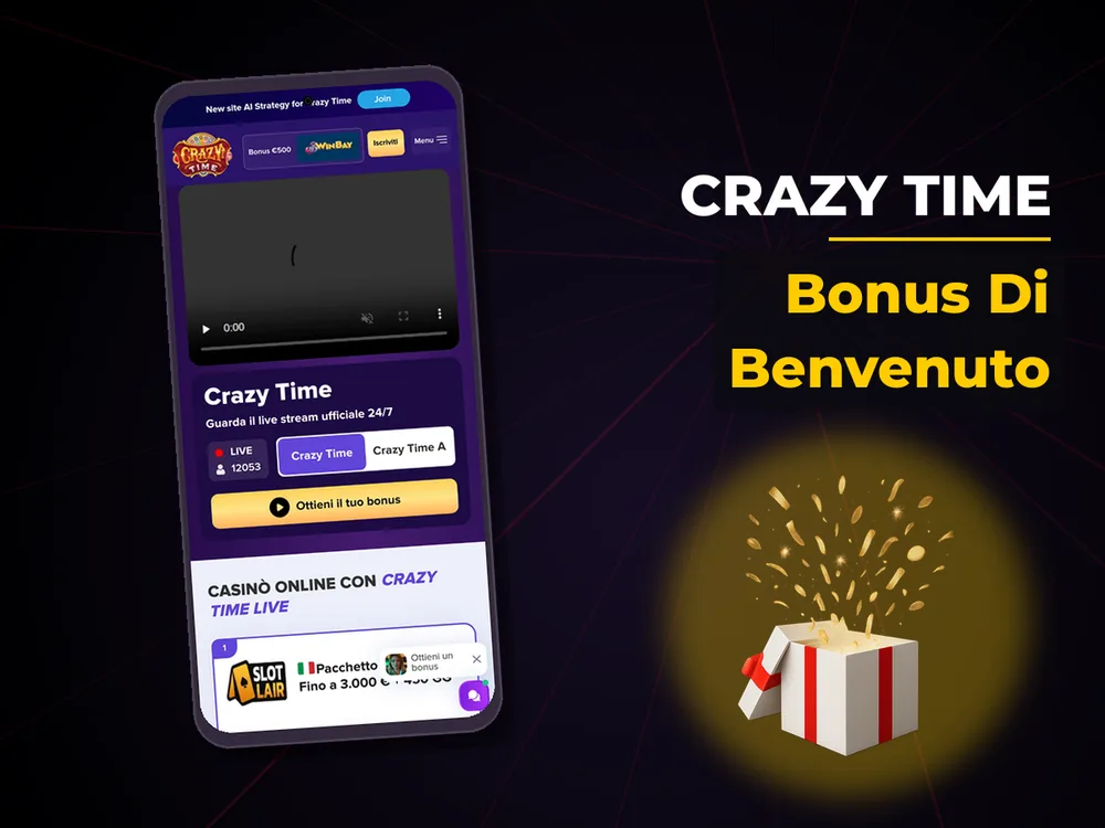 Crazy Time - Bonus Di Benvenuto