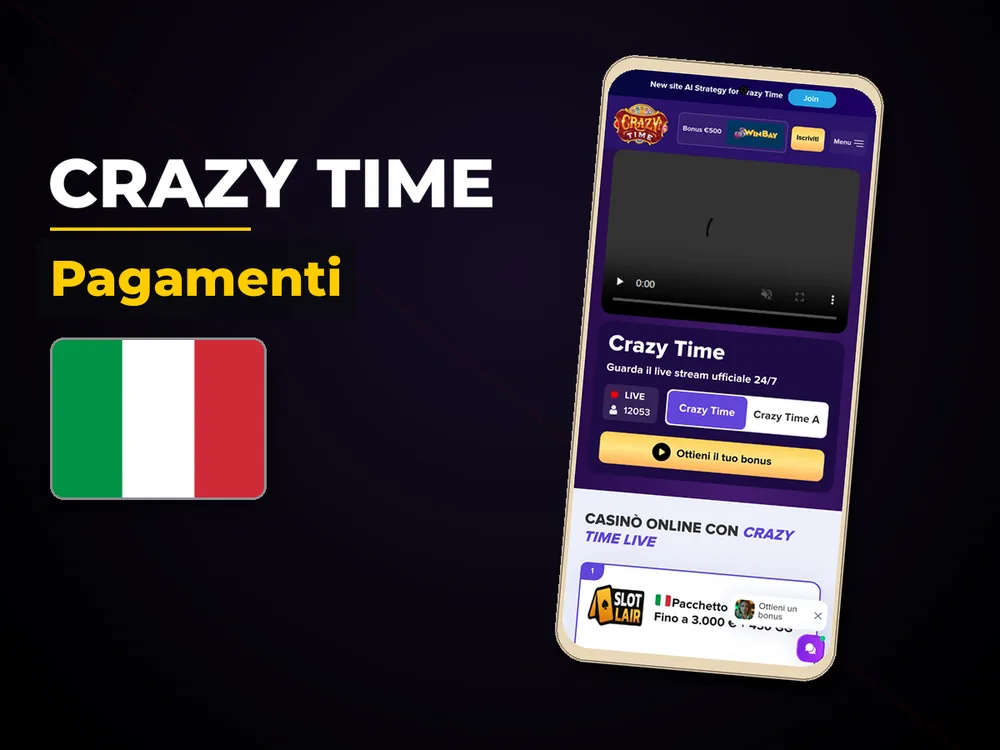 Crazy Time - Pagamenti