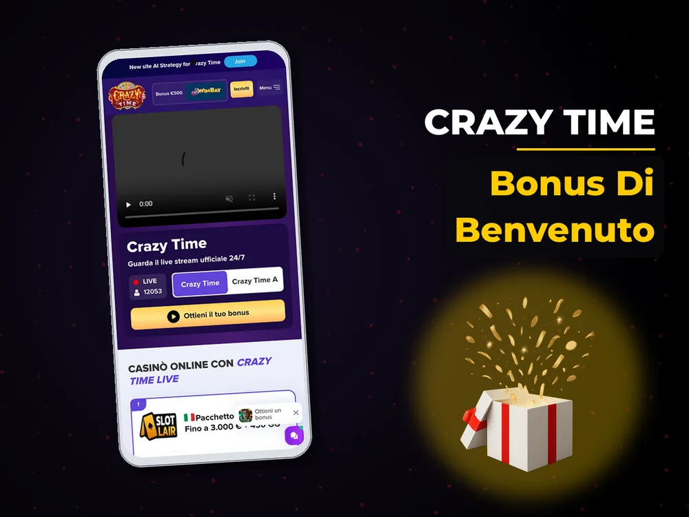 Crazy Time - Bonus Di Benvenuto