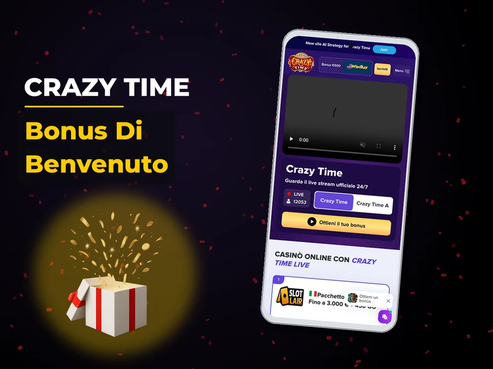 Crazy Time - Bonus Di Benvenuto