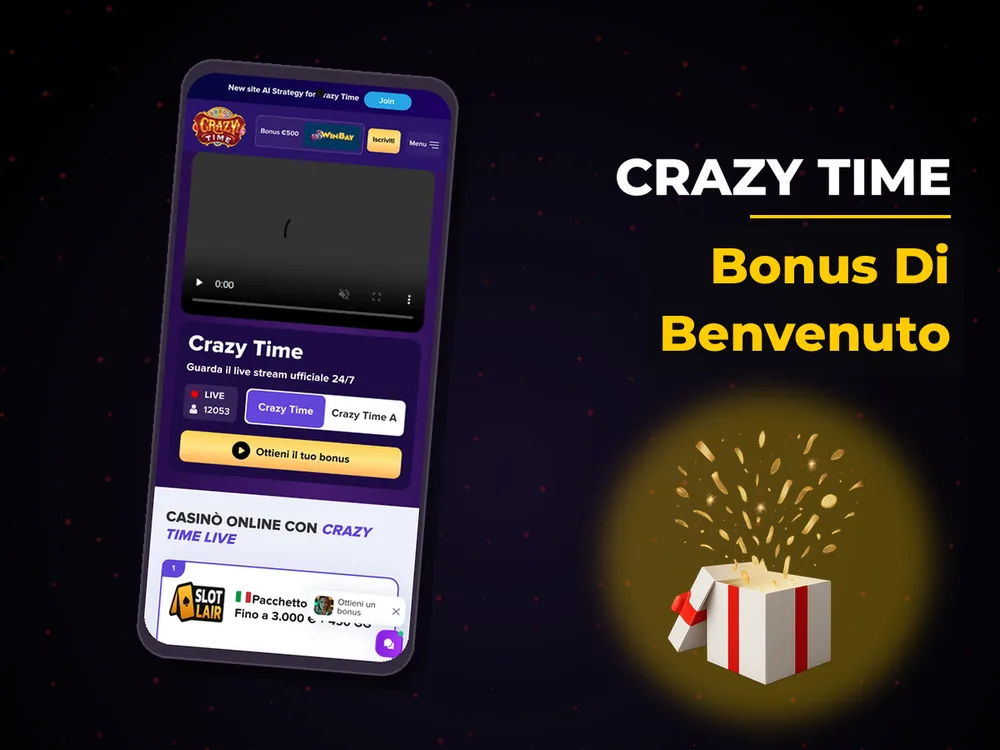 Crazy Time - Bonus Di Benvenuto