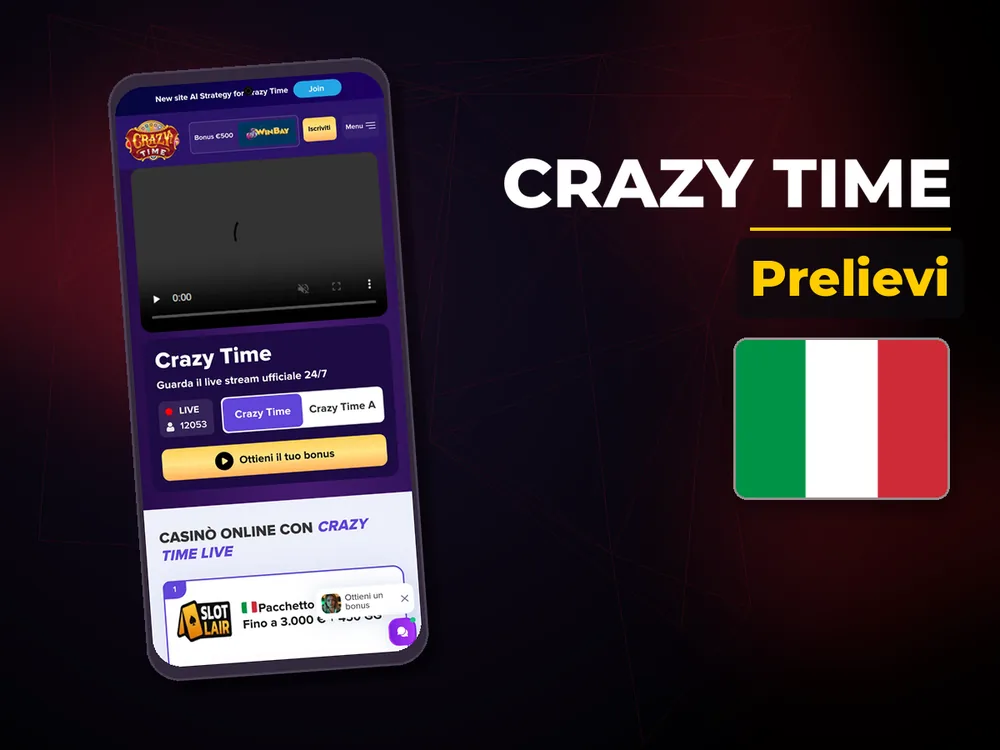 Crazy Time - Prelievi