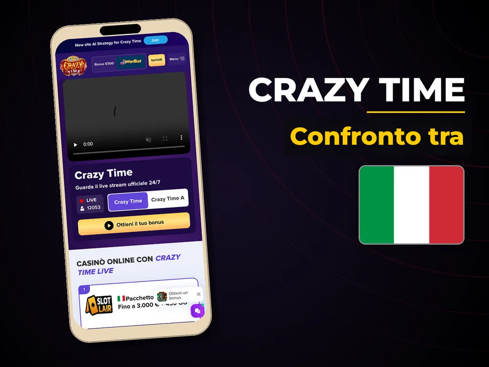 Crazy Time - Confronto tra