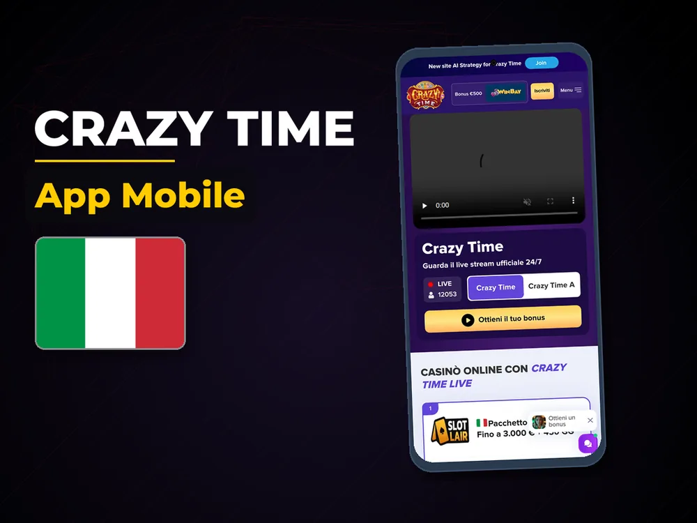 Crazy Time - App Mobile