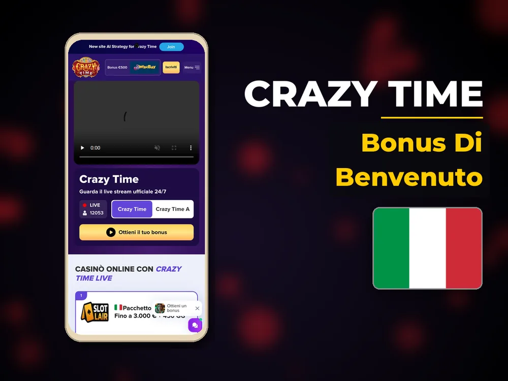 Crazy Time - Bonus Di Benvenuto