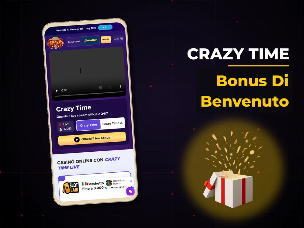 Crazy Time - Bonus Di Benvenuto