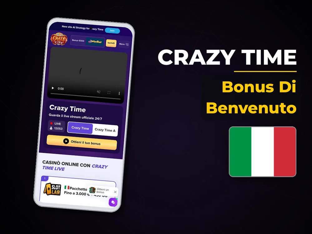 Crazy Time - Bonus Di Benvenuto