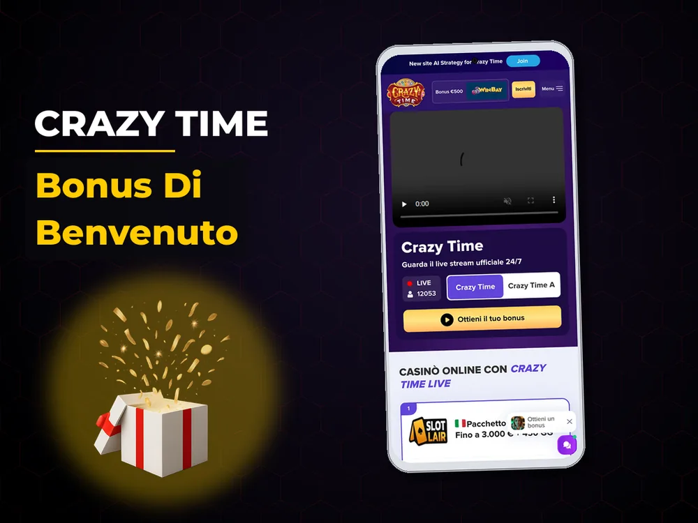 Crazy Time - Bonus Di Benvenuto