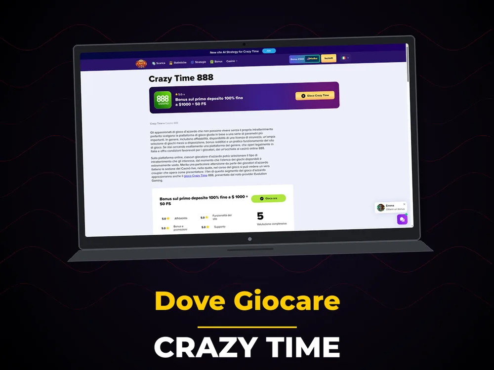 Crazy Time - Dove Giocare