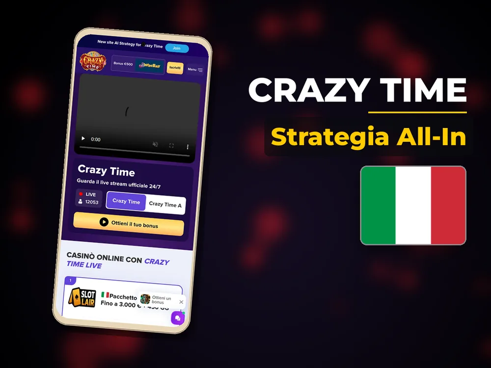 Crazy Time - Strategia All-In