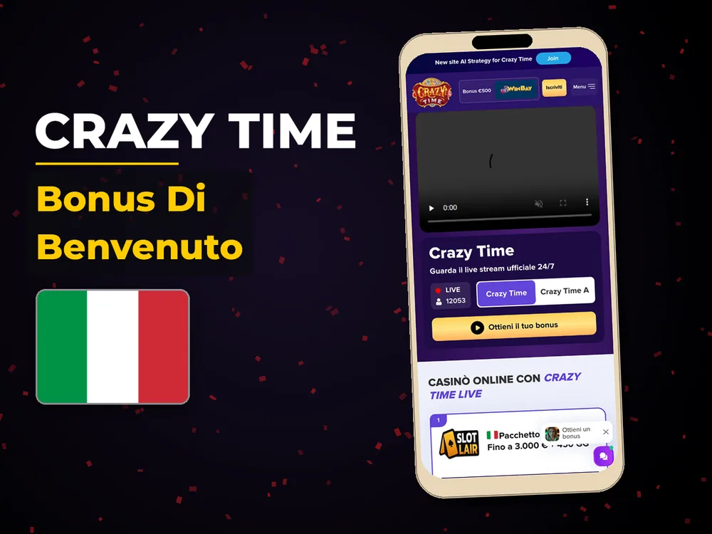 Crazy Time - Bonus Di Benvenuto