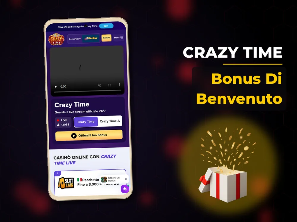 Crazy Time - Bonus Di Benvenuto