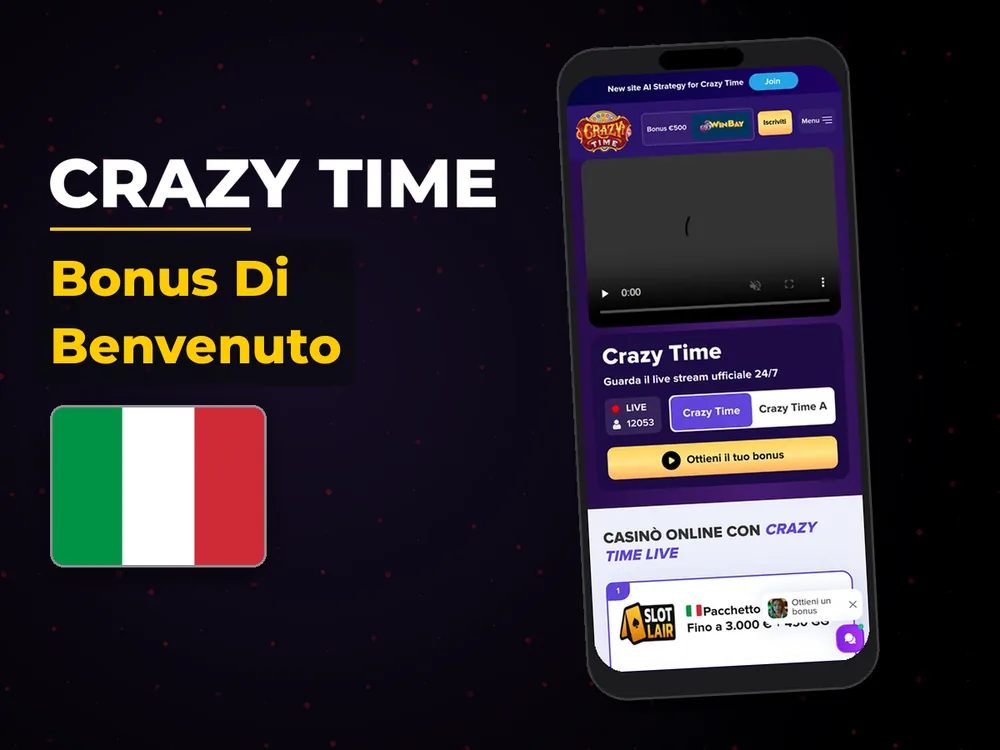 Crazy Time - Bonus Di Benvenuto